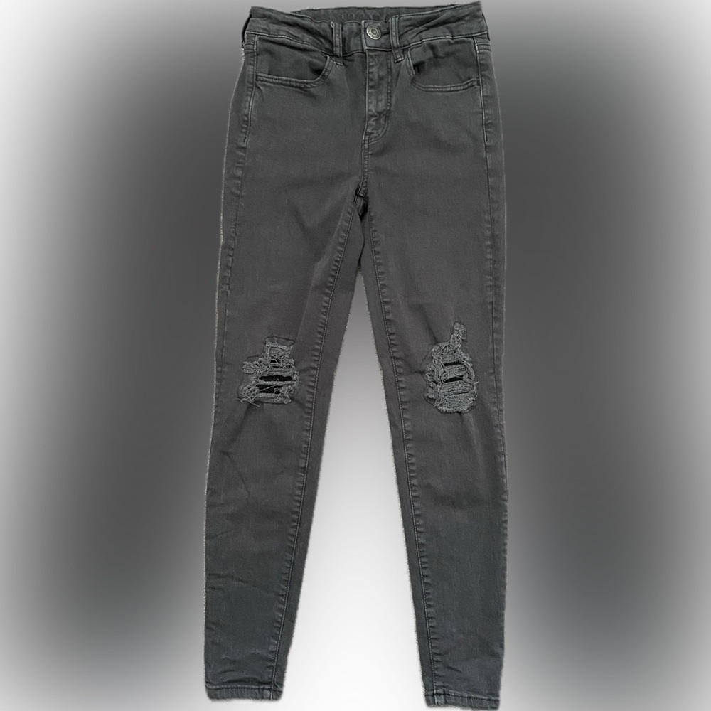 American Eagle Hi Rise Jegging Patched Size 2 SHORT